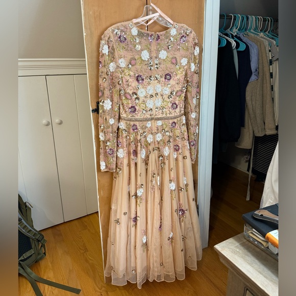 Mac Duggal Sequin Floral Dress - Picture 5 of 8